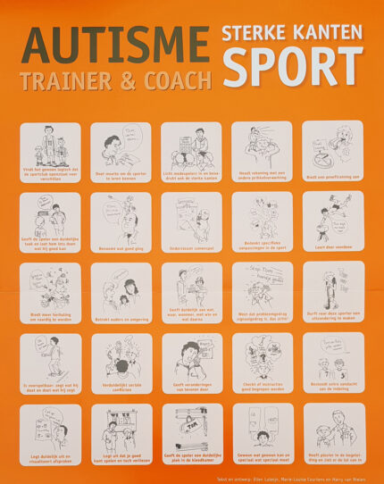 Poster Autisme sterke kanten (trainer en coach)